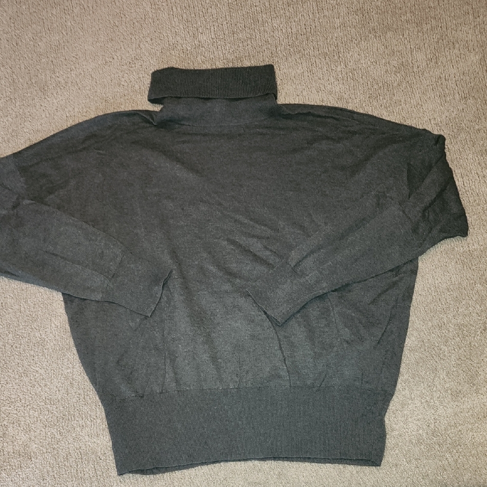 Madewell Women's Dark Green Turtleneck Sweater